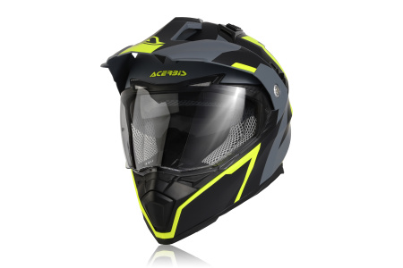 Шлем (мотард) Acerbis FLIP FS-606 Black/Grey